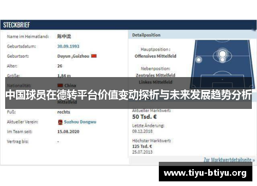 中国球员在德转平台价值变动探析与未来发展趋势分析 中国球员在德转平台价值变动探析与未来发展趋势分析